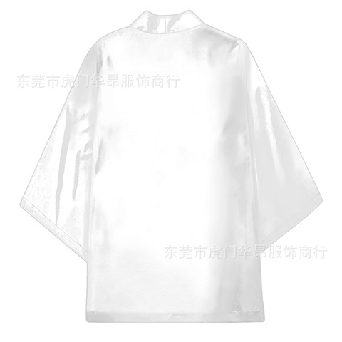 Source Factory Cardigan Cape Japanese Style Seven-point Sleeve Feather Kimono 3D Digital Printing Robe for Men and Women