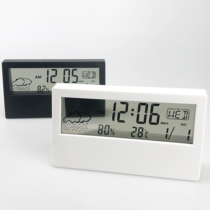 Cross-Border Alarm Clock Alarm Clock Student-Specific Clock Alarm Clock Student with Voice Digital Clock Weather Clock Alarm Clock Logo