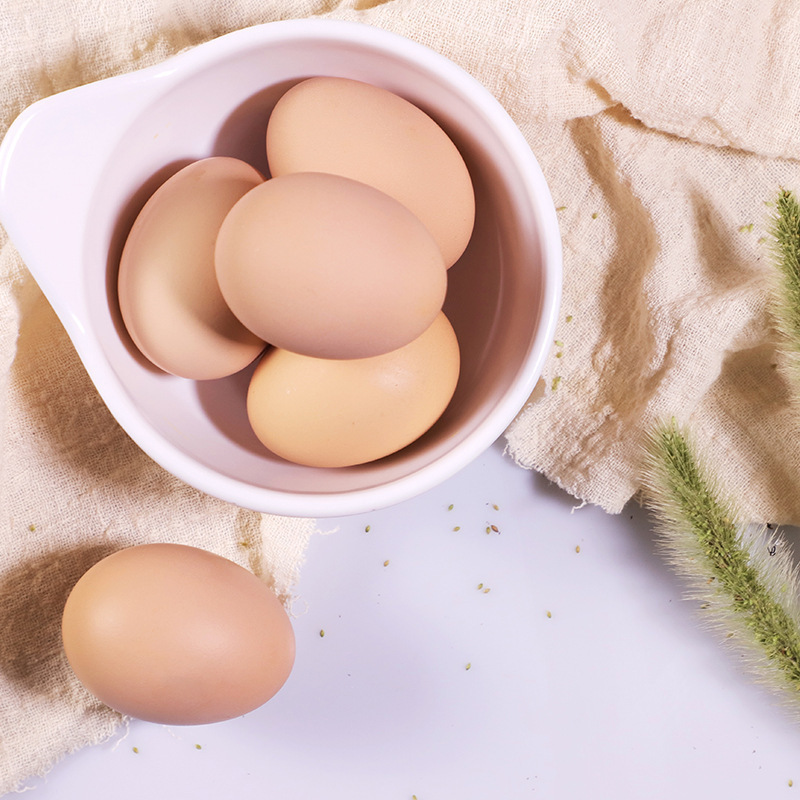 Farm Fresh Local Eggs 30 Pieces Grain-Fed Free-Range Eggs Grain Eggs Soft-Boiled Eggs Giant Wave Mainland China Throughout the Year