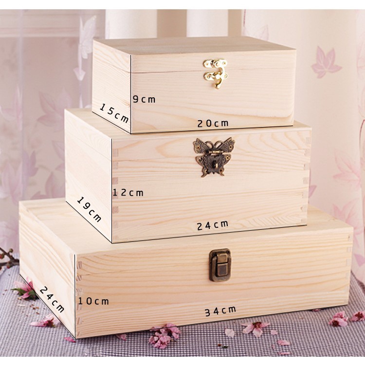 Natural Solid Wood Packaging Wooden Box Manufacturer Produces Solid Wood Storage Box Gift Box Tea Box New Style