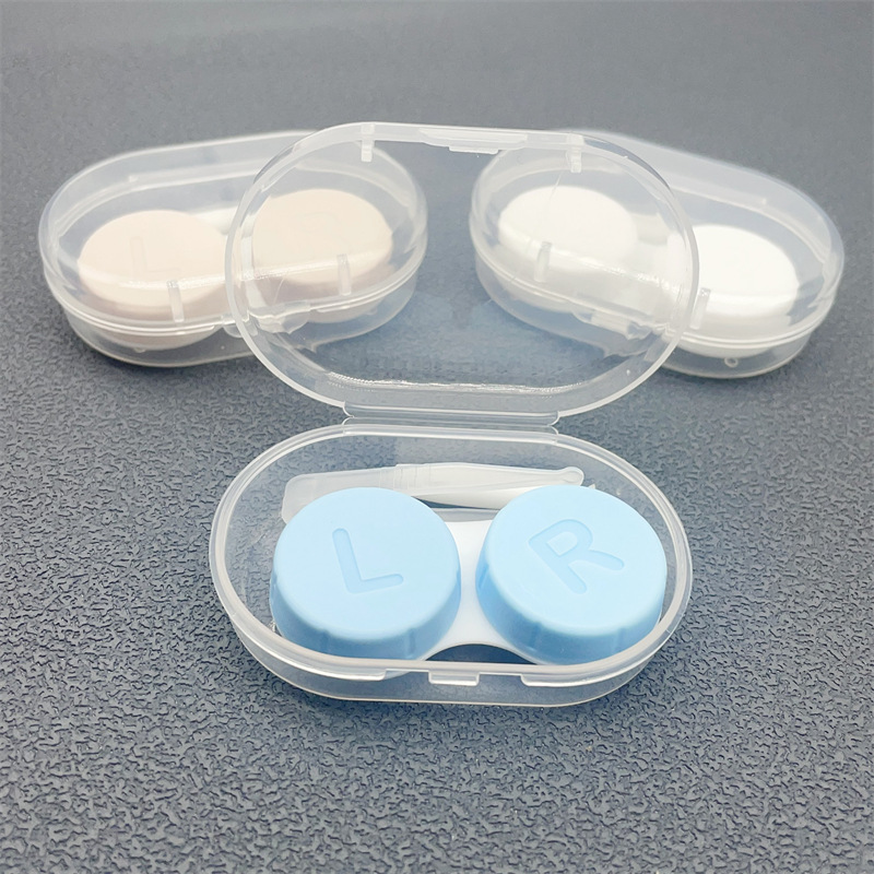 Mini Portable Candy Color Contact Lens Case Color Contact Lens Box Wholesale Double Box Replacement Box Blh112