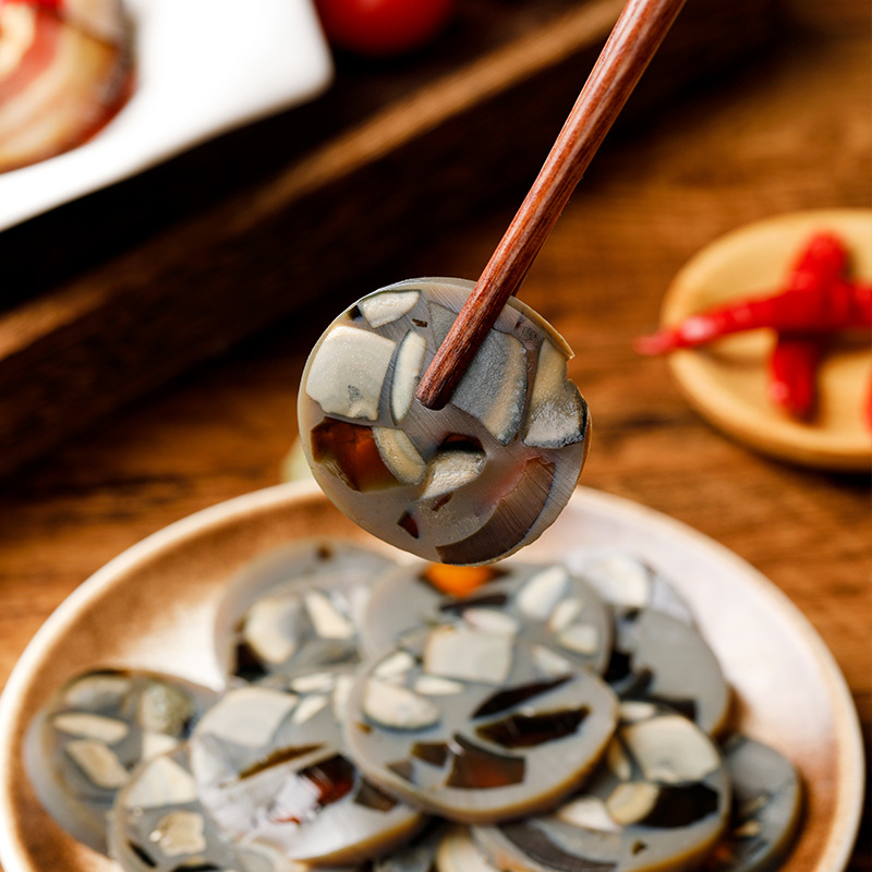 Shendan Original Preserved Egg Sausage 300g Duck Preserved Egg Lean Meat Porridge Snacks Cooked Preserved Egg Sausage Ready to Eat