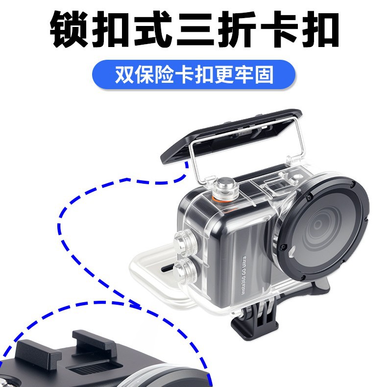 Insta360 Go Ultra Action Camera Waterproof Case Go Ultra Diving Case Protective Case