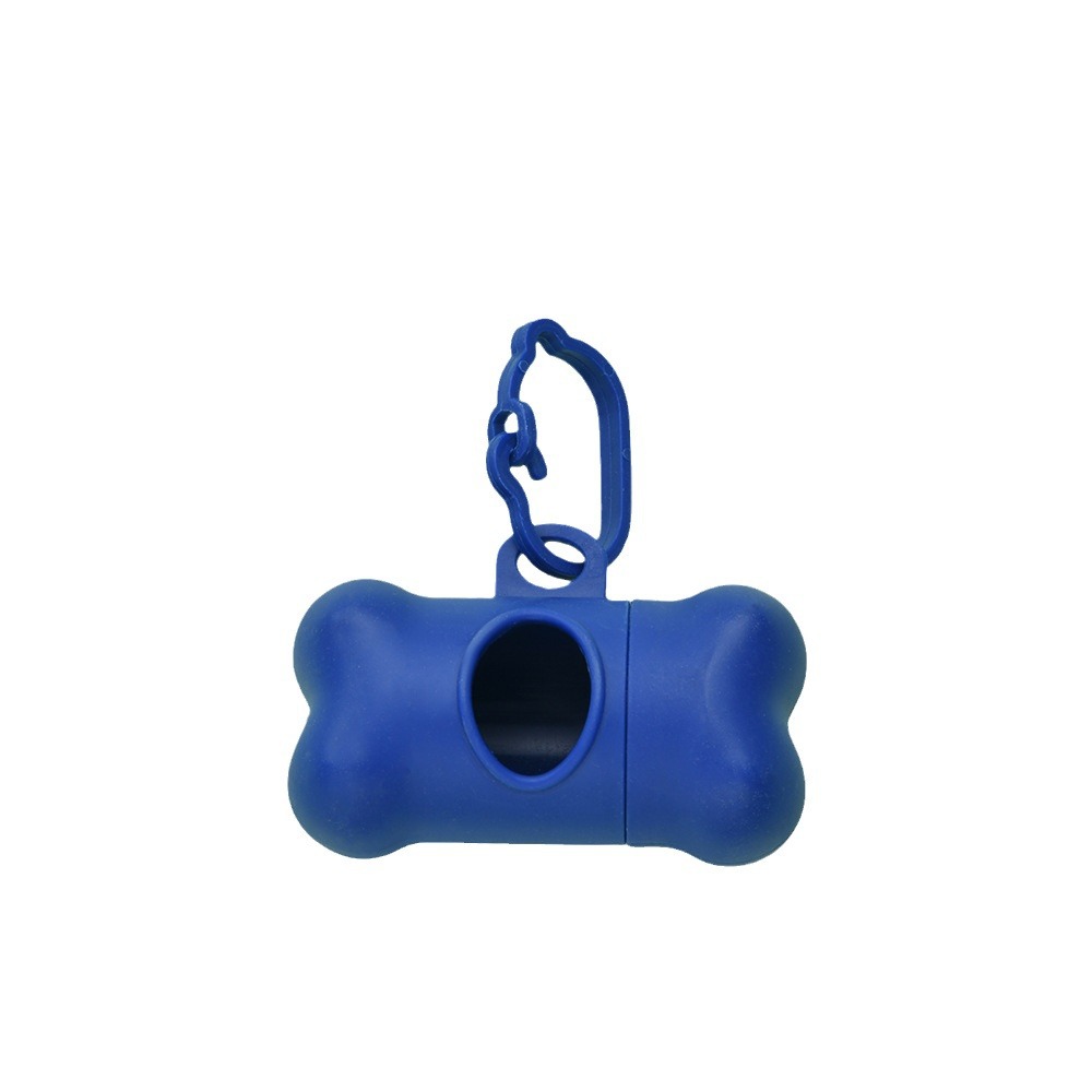 Foreign trade cross-border frosted matte pet toilet pickup bone type outdoor dog walking toilet bag toilet bag dispenser