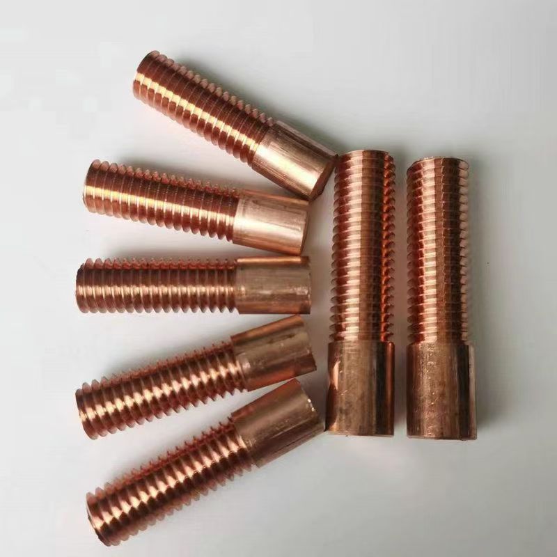 Coarse Thread Metric Thread Red Copper Electrode Edm Thread Milling Copper Rod M3M36