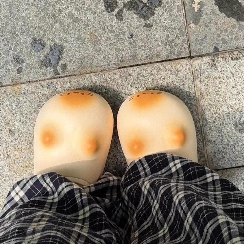 Милые осенние и зимние хлопковые тапочки для женщин, домашние, теплые, с флисовой подкладкой, противоскользящие, водонепроницаемые, с EVA-наружной частью