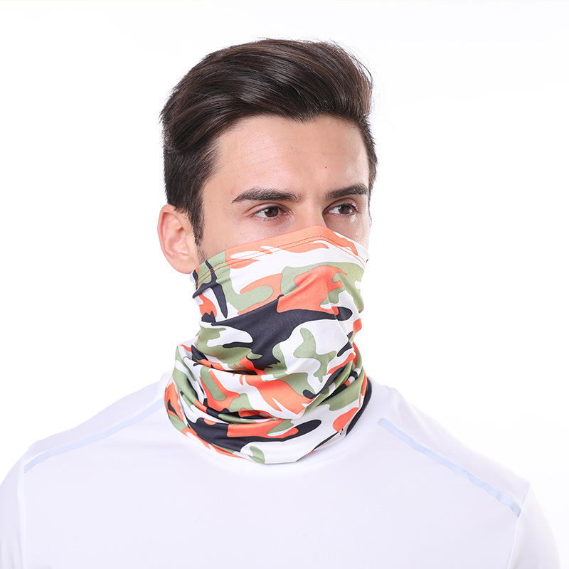 Ice Silk Magic Headscarf Men's and Women's Summer Sunscreen Scarf Outdoor Riding Fishing Varieties Dust Mask Face Towel Neck Set