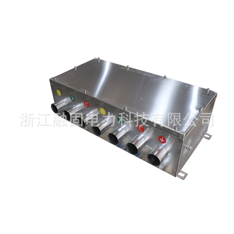 Factory supply non-standard protection transfer box cable stainless steel protective layer insulation 35KV seven-hole direct grounding box