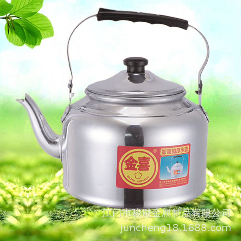 Jinxi Aluminum Thickened White Washing Kettle Old-fashioned Gas Aluminum Kettle Household Kettle Teapot Outdoor Pot Whole Piece Wholesale
