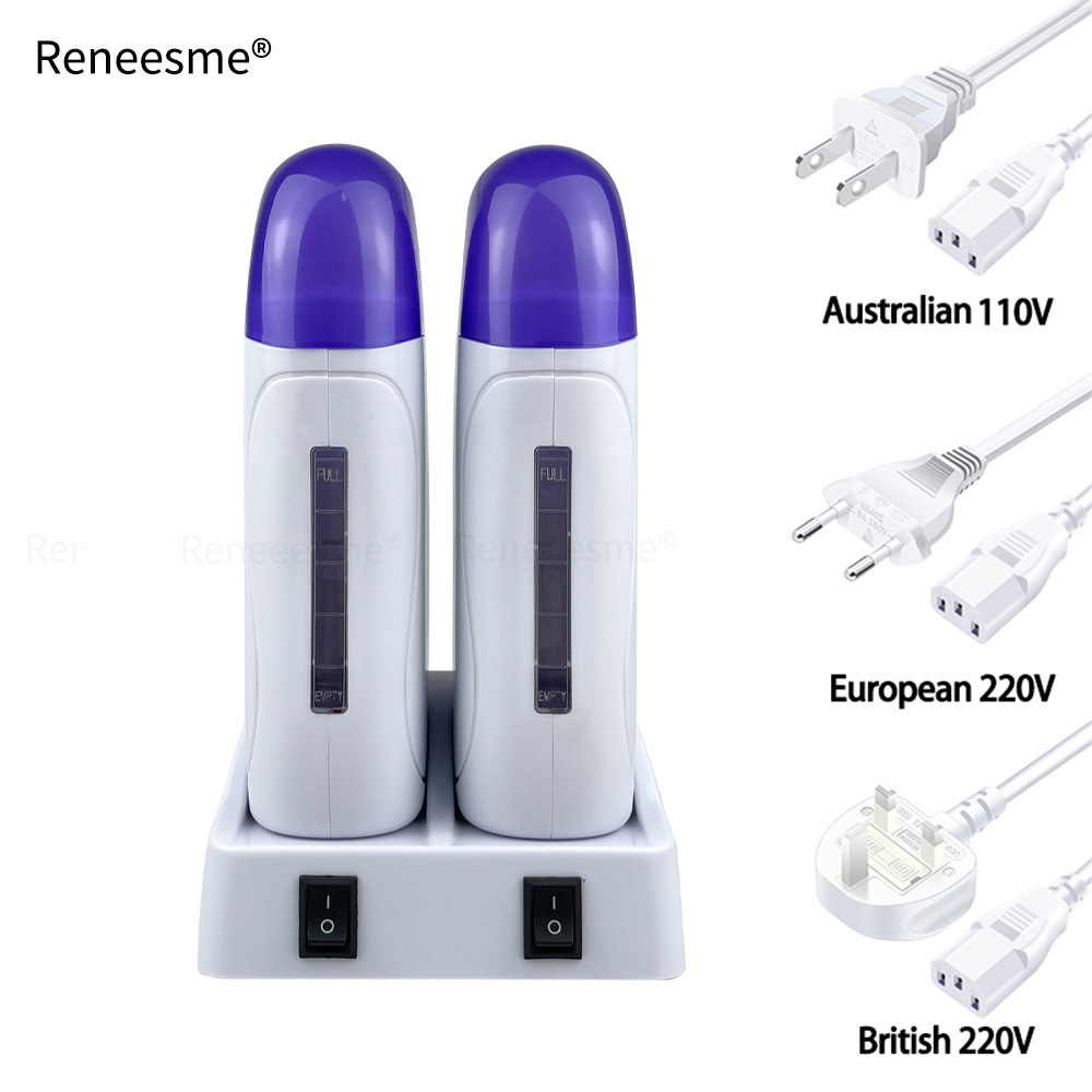 Двухместная машина для удаления волос, воскоплав, мини-машина для горячего воска, многофункциональная для красоты кожи