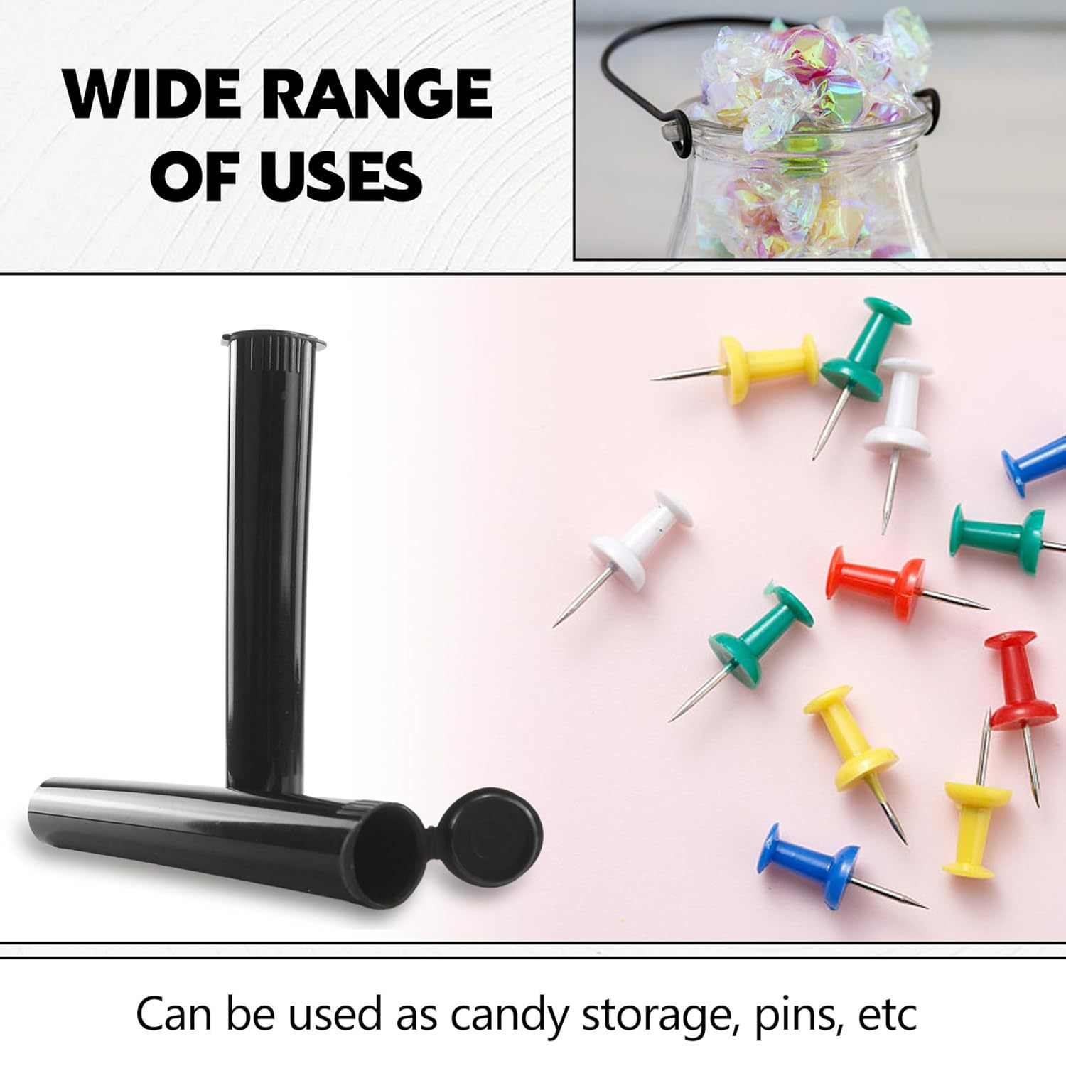 Cross-Border Storage Tube Pill Cotton Swab Tube Waterproof Cigarette Storage Tube with Lid Squeeze Bottle Sealed Plastic Container