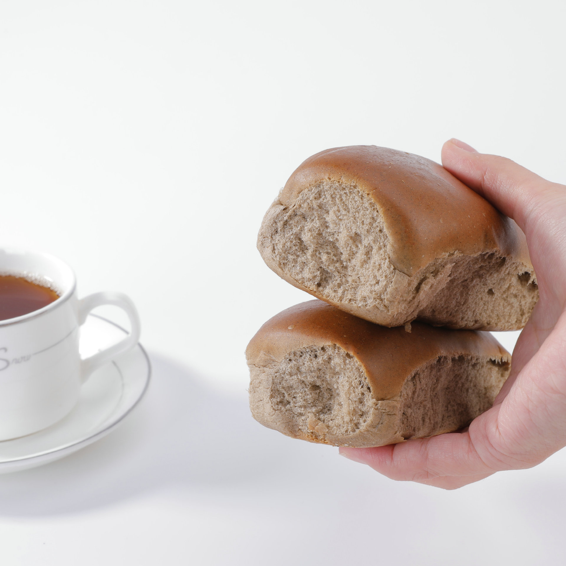 No Sucrose Buckwheat Bread Substitute Free Shipping Hand Tear Buckwheat Coarse Grain Old Bread Substitute Breakfast Soft Bread