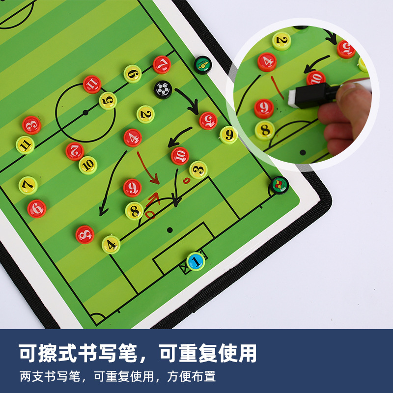 Portable basketball tactical board coach Board notebook professional explanation board football coach this magnetic board tactical wholesale