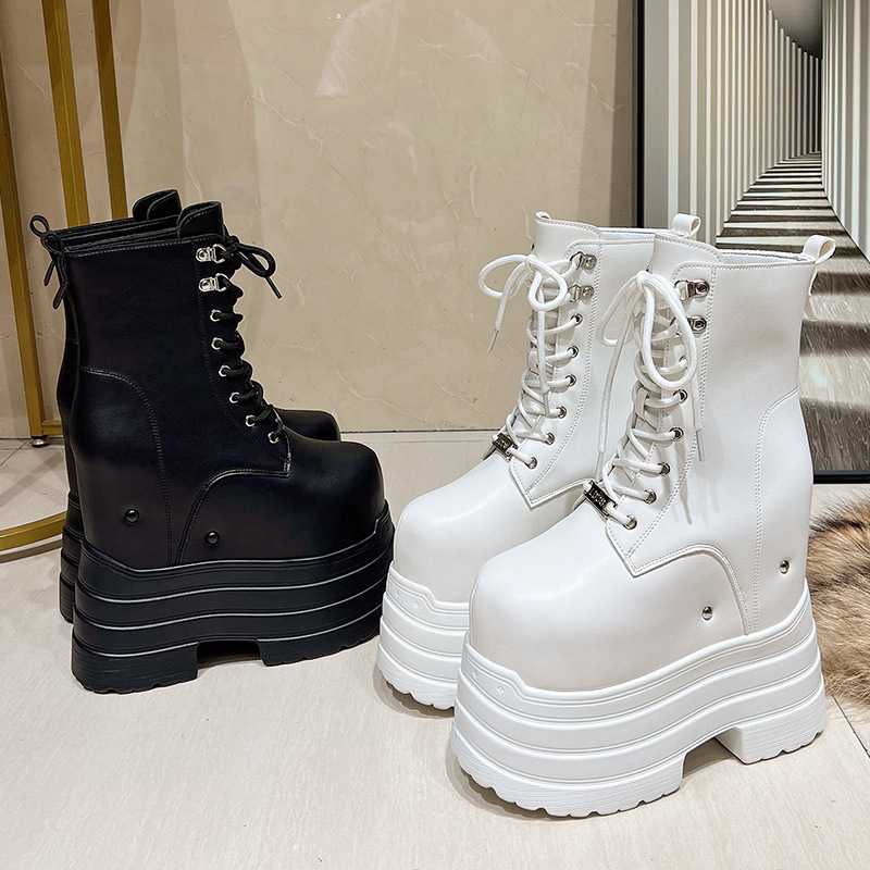 Обувь с увеличением роста 17 см с интегрированной толстой подошвой, обувь для повышения роста, стройнящая обувь для невысоких людей, британский стиль с толстой подошвой, новые короткие ботинки