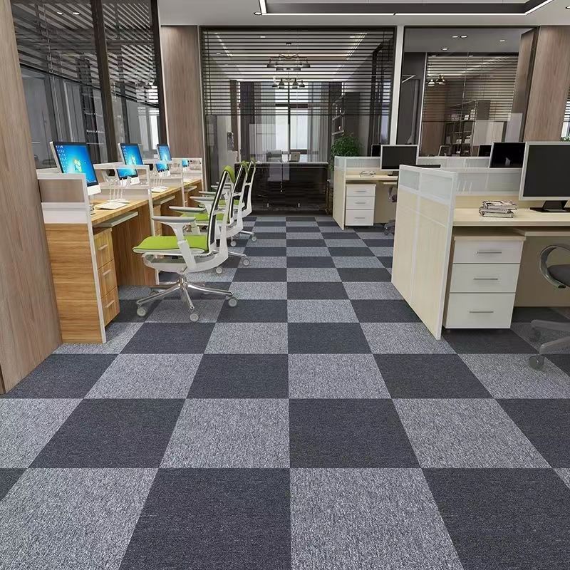 Office Carpet Splicing Square Billiard Hall Engineering Room Floor Mat Commercial Pvc Manufacturer Hotel Floor Mat