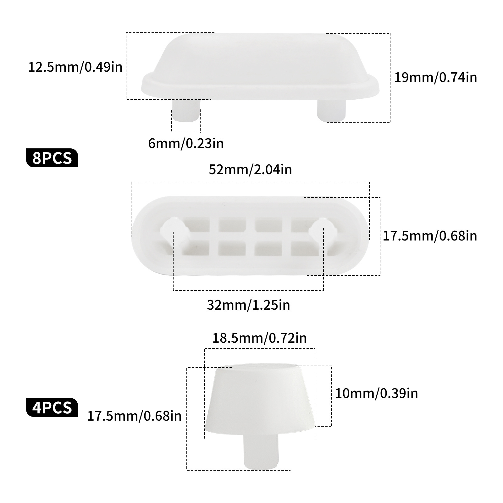Toilet Cover Foot Mat Toilet Cover Cushion Shock Absorbing Mute Rubber Mat Toilet Cover Accessories Anti-slip Mat