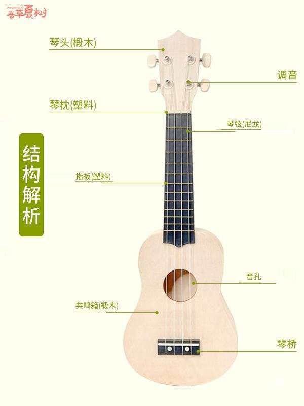 Ukulele DIY Handmade Material Package Painting Homemade Musical Instrument Warm-Up Night Market Stall