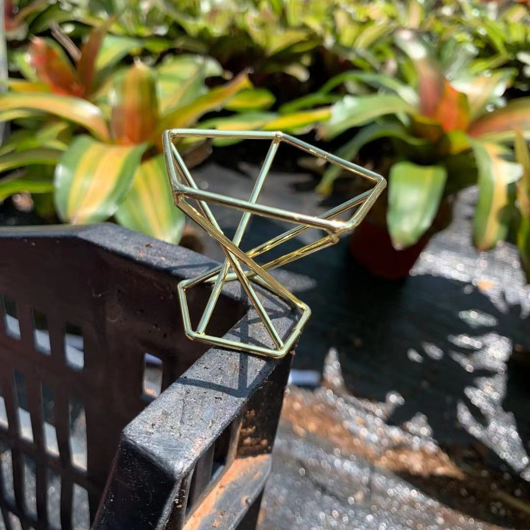 Factory Direct Air Pineapple Base Rose Gold Spiral Bracket