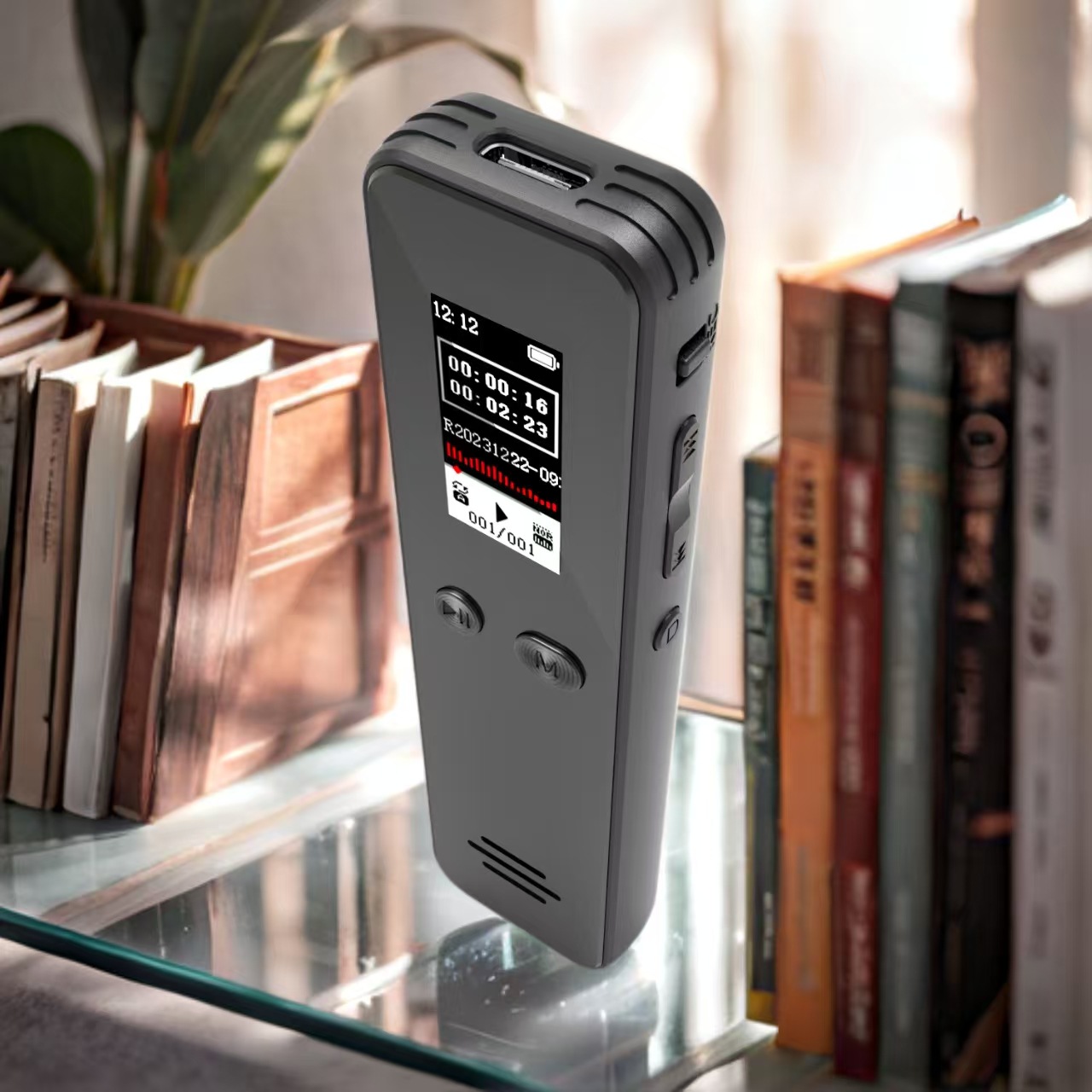 Cross-Border Lithium Battery Recording Pen with Ultra-Long Recording Time, Supports 8 Language Switching, High-Definition Noise Reduction, and Intelligent Recording Pen