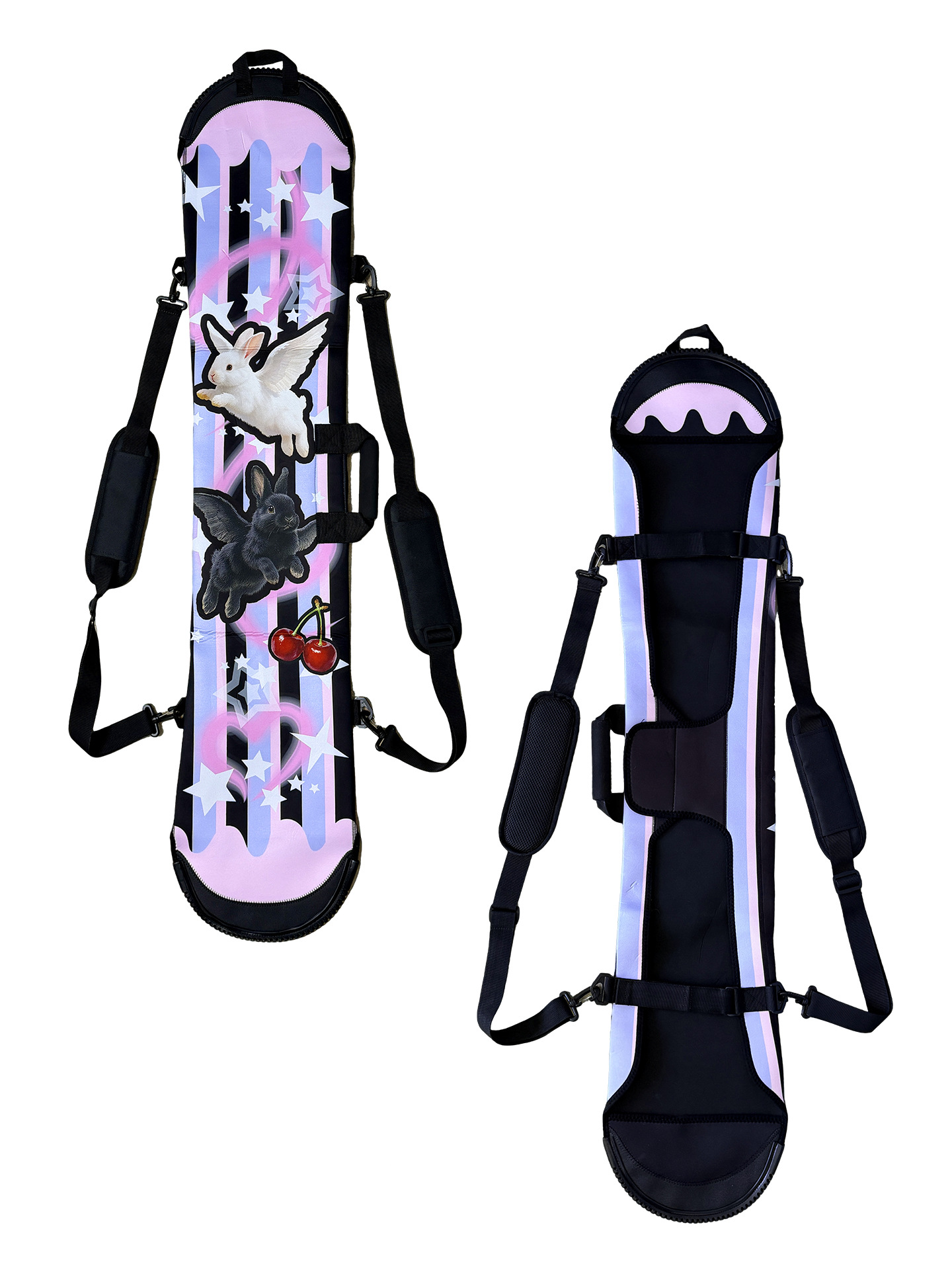 Bear Fun Wild Single Board Blade Dumpling Skin Double Shoulder Ski Bag Backpack Protective Cover Waterproof Wear-Resistant for Cats, Dogs, and Rabbits