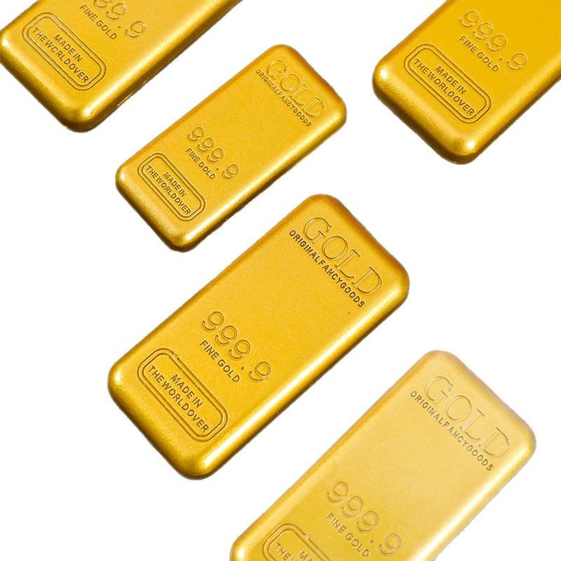 Large Simulated Gold Bar Sandblasted Simulated Gold Bar Sample Prop Bank Decoration Gold Brick Solid Large Gold Bar Gold Brick