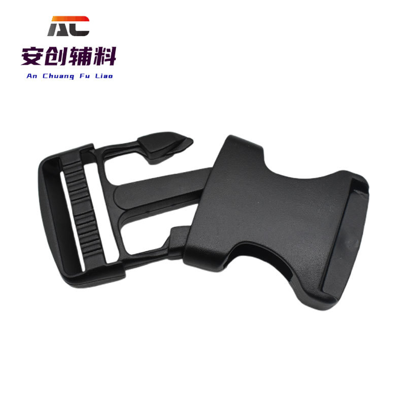 Black Plastic Buckle 6-Point Buckle Backpack Buckle Waist Bag Buckle Strap Adjustment Buckle High-Quality Snap Buckle