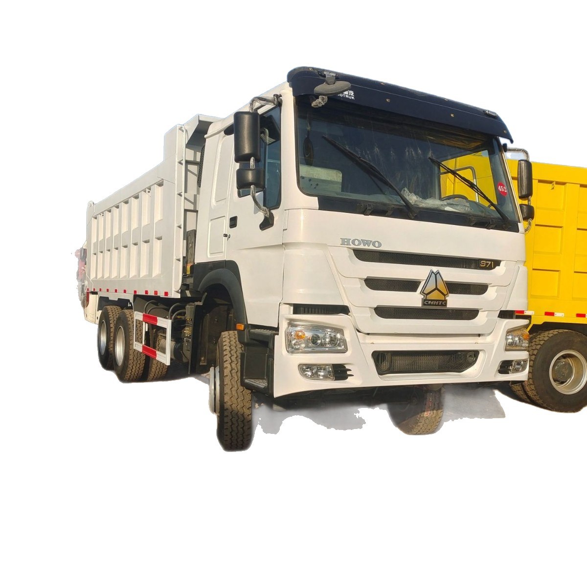 Deposit for Exporting to Africa: Howo Dump Truck with Container, Rear-Dump Truck, Refurbished Dump Truck, 371 Horsepower Transport Truck