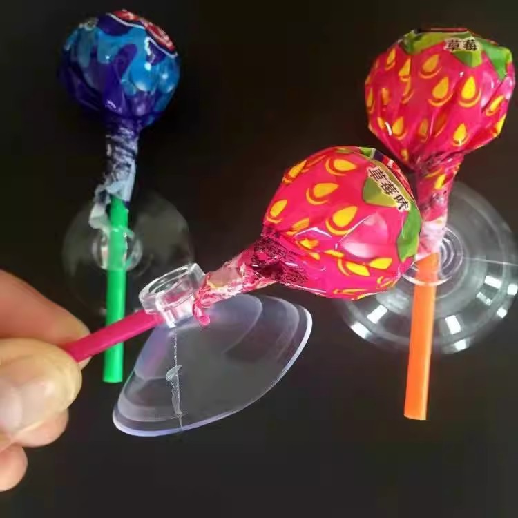 Wedding car decorative suction cup transparent plastic mushroom head wedding car suction cup 4cm strong cold-resistant lollipop float suction cup