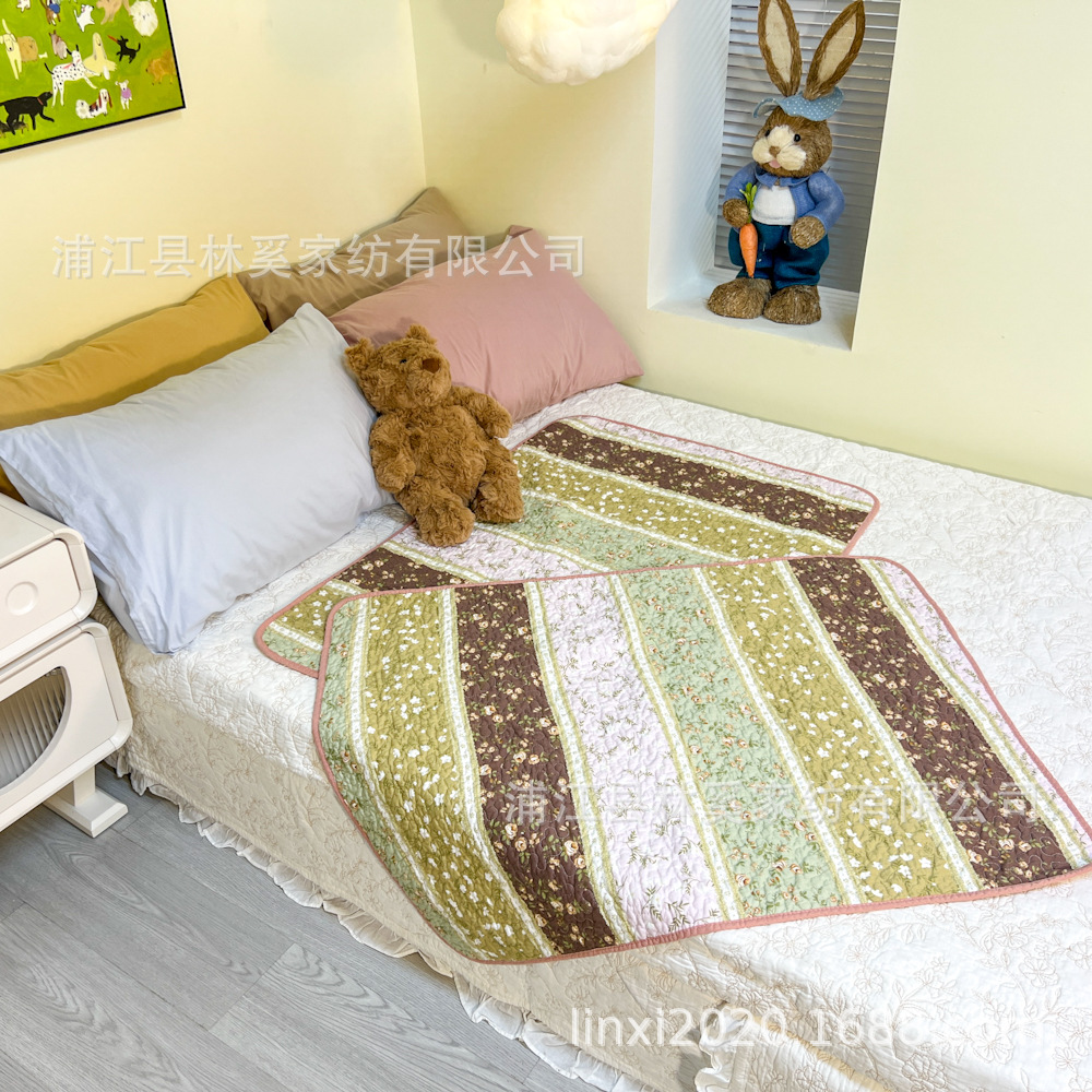 Pure Cotton Machine Washable Two-Face Quilted Mat Non-Slip Menstrual Mat Baby Mattress Elderly Care Mat for Hair