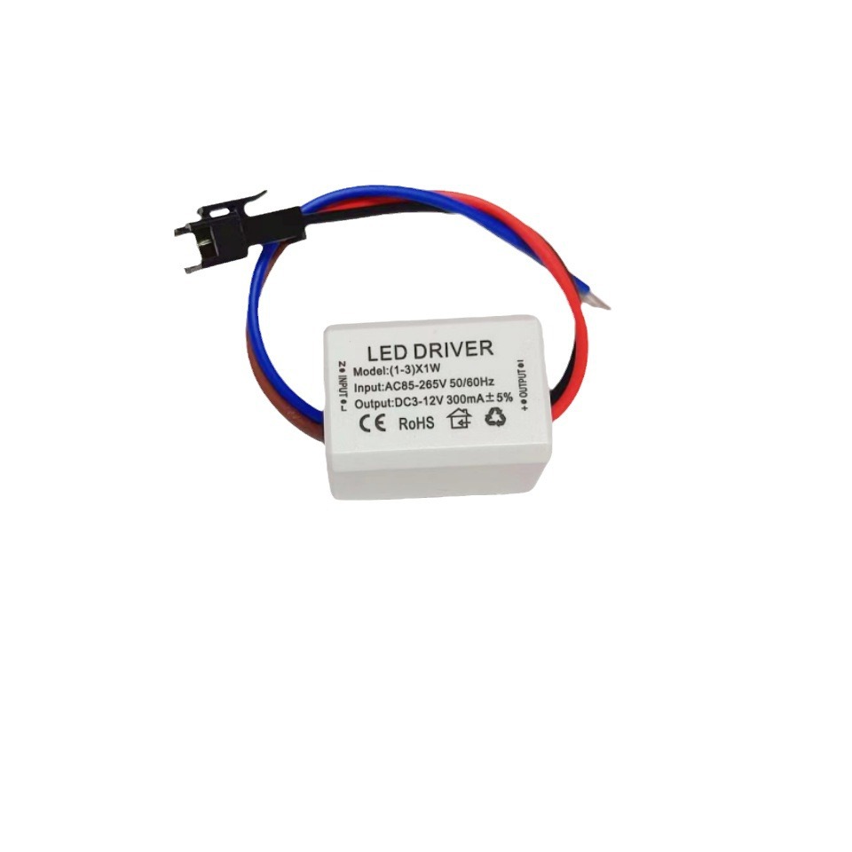 Led Driver Plastic Shell Driver Power Supply 1-3X1W1X3W Mini Small White Shell Ceiling Spotlight Driver