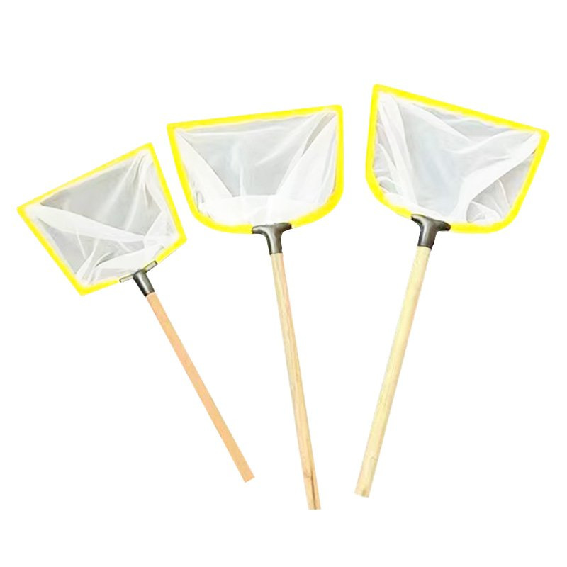 Solid Wood Handle, 120 Mesh Fine Net Fishing Net for Aquaculture Market, Hotels, and Supermarkets