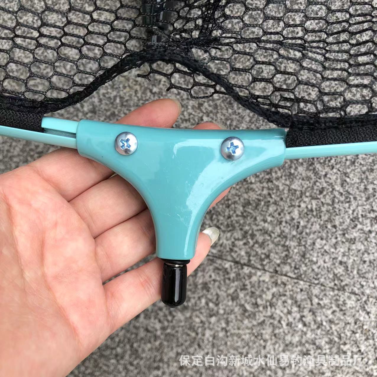 Large material copy net head aluminum alloy deepened copy net head fan-shaped rock fishing sea fishing large material copy net head fishing gear wholesale