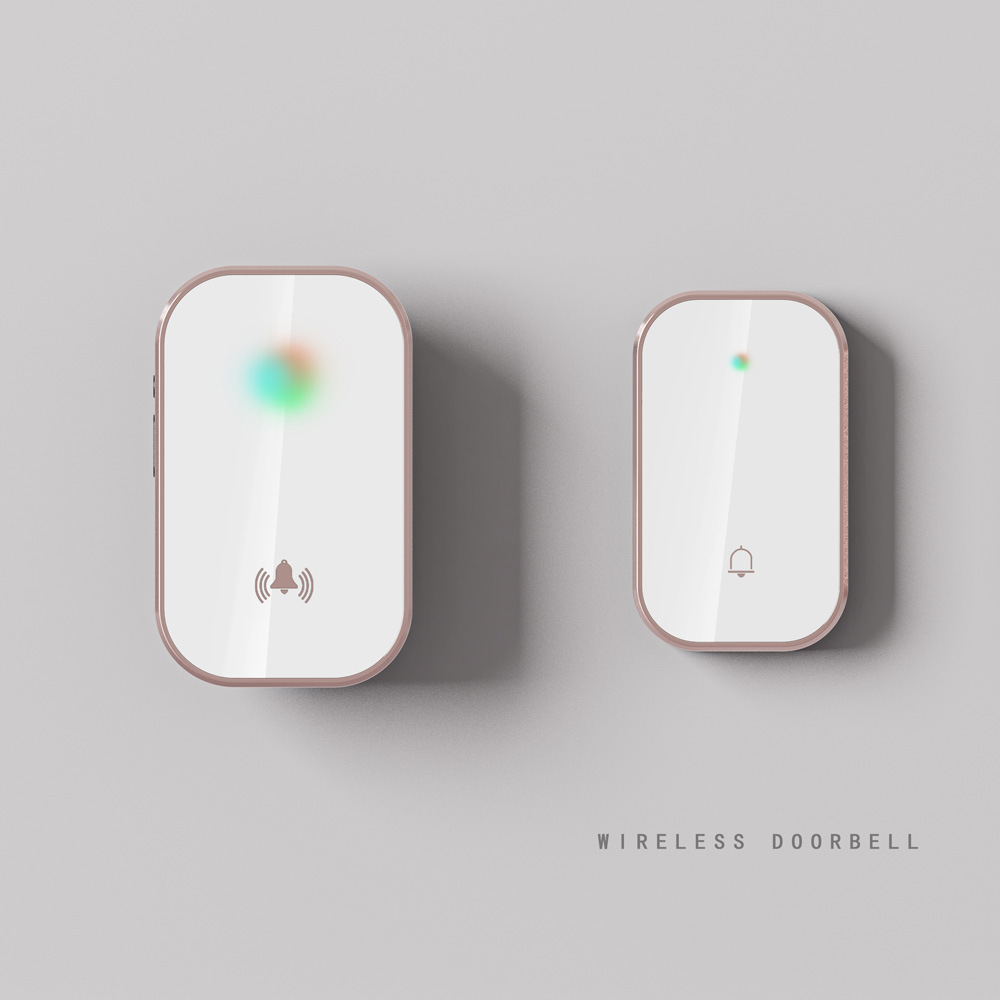 Wireless Doorbell Home Digital Ultra-Long Distance One-To-Two Unlimited Electric Bell Ding Dong House Waterproof Remote Control Doorbell