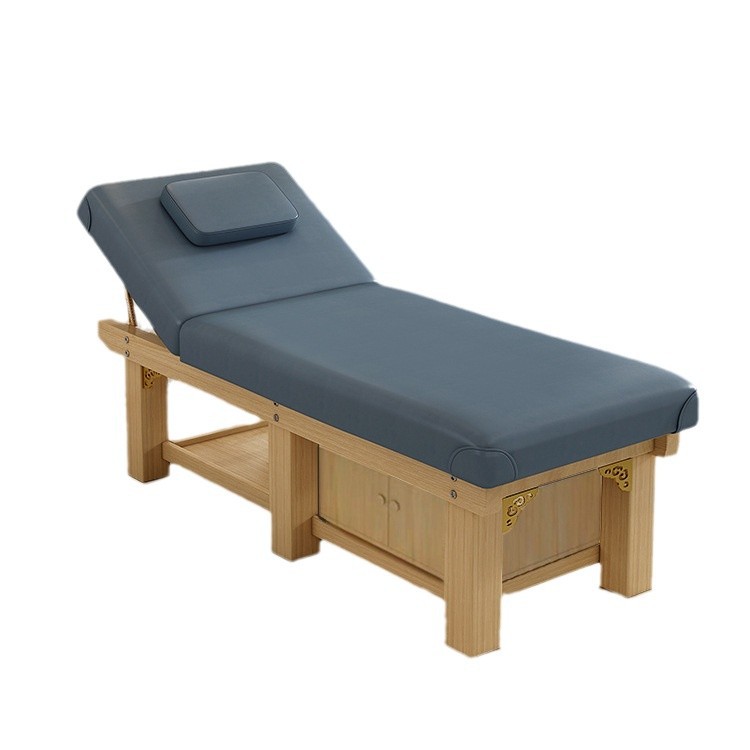 Solid Wood Beauty Bed Beauty Salon Special High-end Multifunctional Moxibustion Physiotherapy Bed with Holes Body Massage Bed Massage Bed Massage Bed