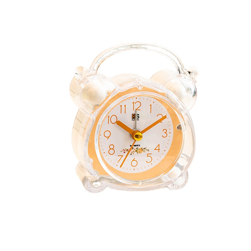 Manufacturer Sells Crystal Alarm Clock Silent Student Creative DIY Simple Cartoon Kidsren's Digital Small Alarm Clock Alarm Clock