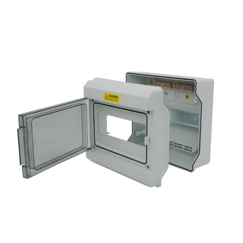 High-End Plastic Waterproof Distribution Box for Household Surface-Mounted Lighting, Outdoor Waterproof Junction Box, Leakage Protection Circuit Breaker Box