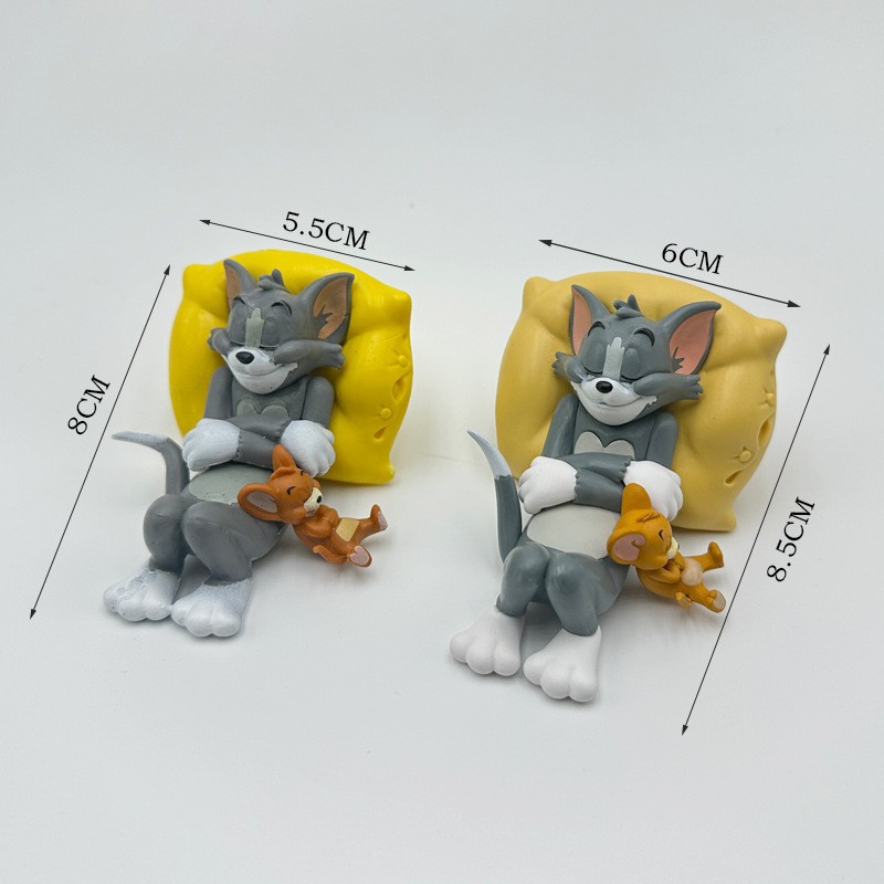 Tom and Jerry Tom Jerry Car Ornaments Car Interior Decoration Supplies Cute Desk Dolls Car Ornaments