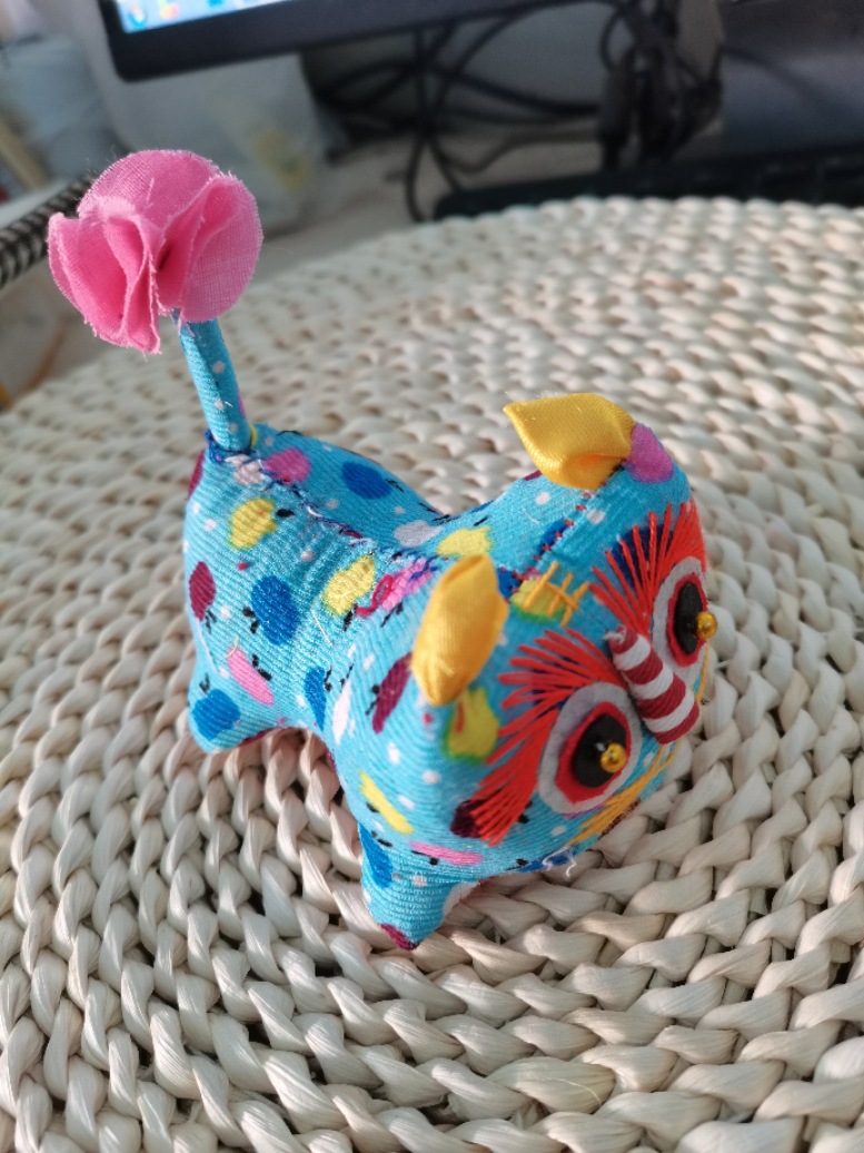 High 5cm Town House Tiger Pair Tiger Fabric Tiger Folk Fabric Crafts Town House Handmade Tiger