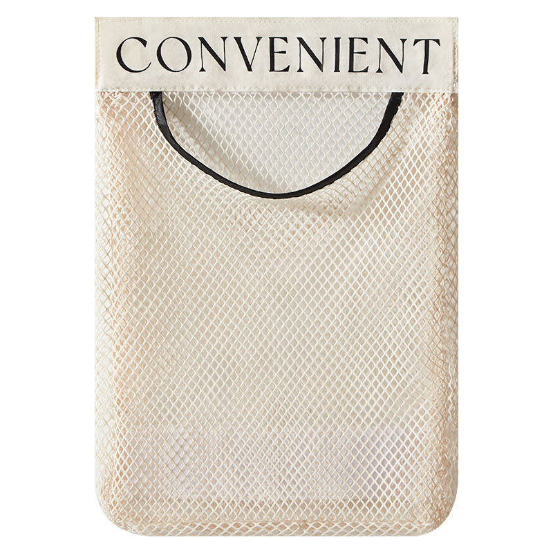 Kitchen Garbage Bag Storage Bag Velcro Wall Mounted Mesh Bag Net Bag Household Large Capacity Storage Bag Garbage Bag