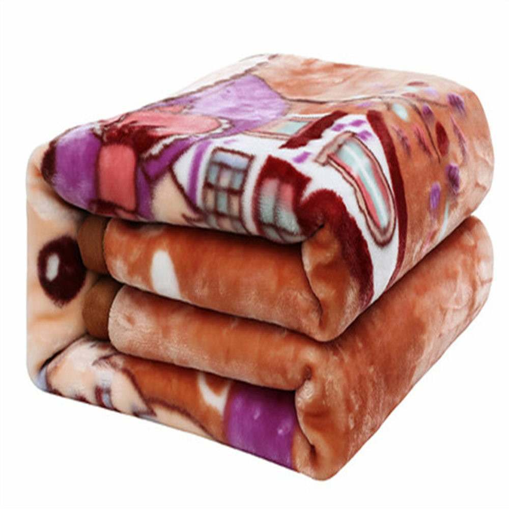 Baby Blanket Double-Sided Velvet Double-Layer Thickened Cloud Blanket Children's Autumn and Winter Blanket Kindergarten Quilt