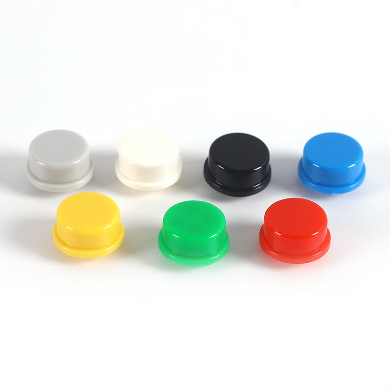 ABS round touch switch key cap A24 button with 12*12*7.3 square touch switch convex flat cap