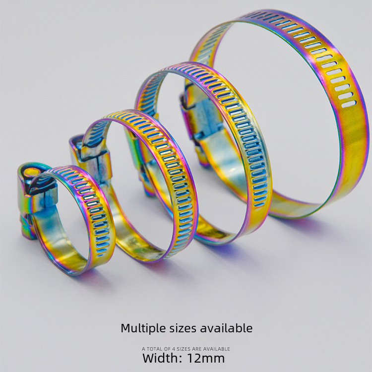 Applicable to Suzuki motorcycle accessories modification universal clamp ghost fire scooter hoop spirit beast stainless steel hose hoop