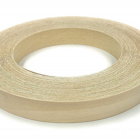[mapi Edge Banding Strip] Real Wood White Birch with Glue Edge Banding Width Can Be Customized with Adhesive Backing Strip