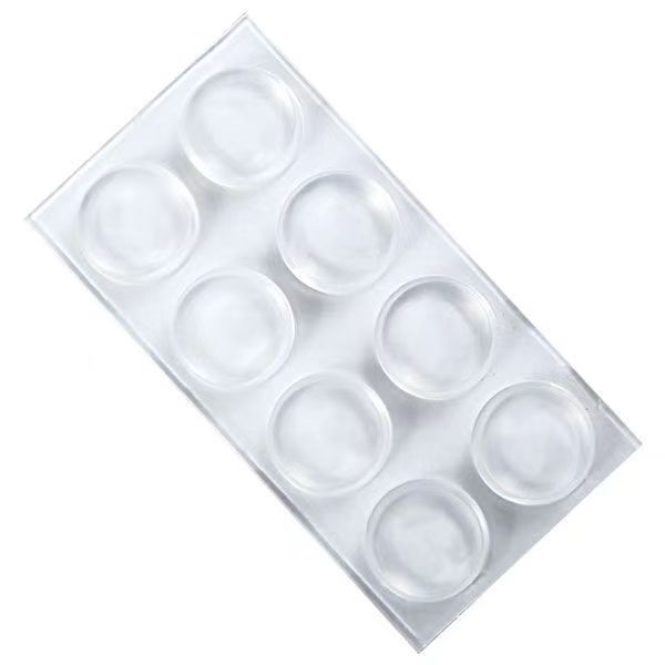 Anti-Collision Sticker Household Door Handle Silicone Anti-Collision Pad Cabinet Door Silent Transparent Anti-Collision Strip Refrigerator Door Anti-Collision Rubber Particles