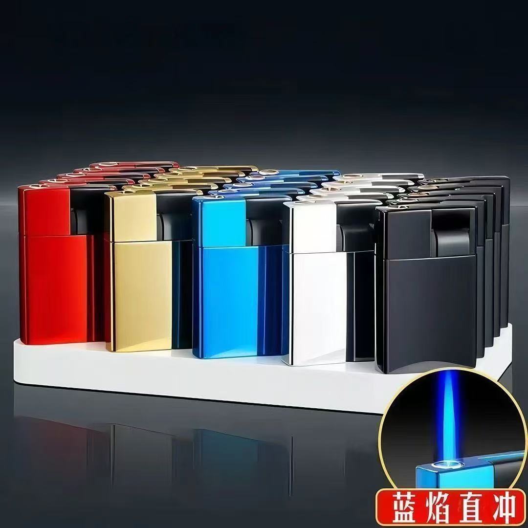 Lighter Custom-made Printing and Engraving Wholesale Advertising logo Metal Windproof Direct-through Grinding Wheel Lighter Manufacturer