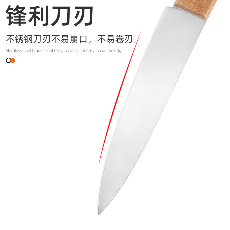 Cross-border western food knife Beech Western food knife and fork camping Cleaver stainless steel knife and fork restaurant steak knife and fork suit