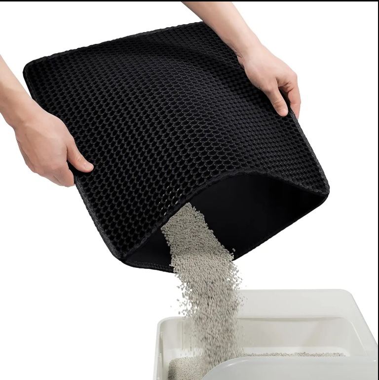 Eva Double-Layer Cat Litter Mat Extra Large Thickeneded Pet Mat Anti-Bring Out Cat Litter Leakage Mat Cat Supplies Wholesale