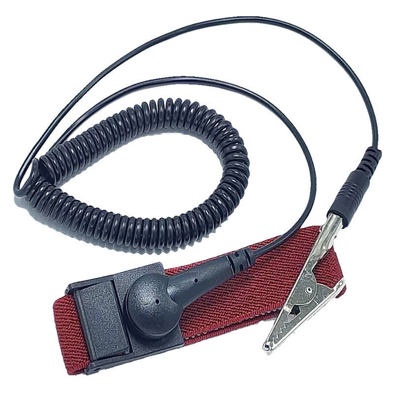 Jujube Electrostatic Ring Esd Anti-Static Bracelet Black Corded Electrostatic Wrist Strap 2.5m Wired Anti-Static Artifact