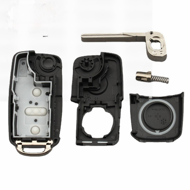 Suitable for Volkswagen key shell 202AD3 key key shell Sagitar Lavida folding remote control key shell