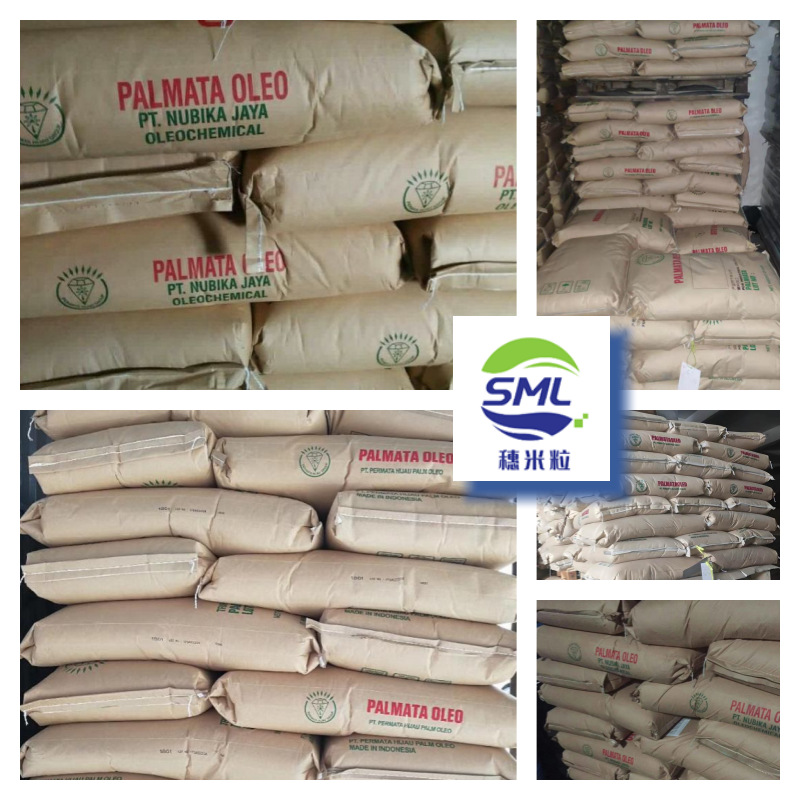 Palmitic Acid 1698 Acid C16 Acid Hexadecanoic Acid Green Treasure Soft Fatty Acid Industrial Grade Cosmetic Grade Aliphatic Acid High Purity